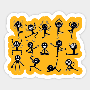 My Crazy Yoga Crew! Sticker